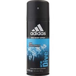 Adidas Ice Dive By Adidas Deodorant Body Spray 5 Oz (developed With Athletes) For Men