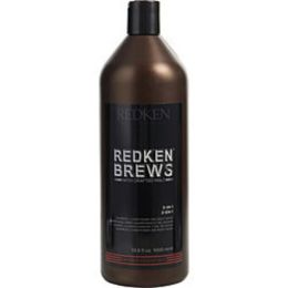 Redken By Redken Redken Brews 3 In 1 (shampoo, Conditioner & Body Wash) 33.8 Oz For Men