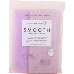 Spa Accessories By Spa Accessories Spa Sister Twin Exfoliating Spa Towels (purple Muave & Light Muave) For Anyone