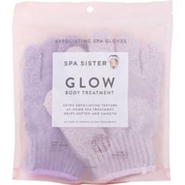 Spa Accessories By Spa Accessories Spa Sister Twin Exfoliating Gloves Treatment (violet & Lavander) For Anyone