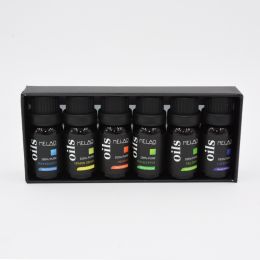 Sweet orange mint eucalyptus essential oil set (Color: Black)