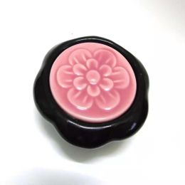 Ceramic Lotus Magnet Body Meridian Scraping Board Massage Stone (Option: Lotus flower)