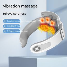 Neck Massager Household Massager Pulse Multifunction (Option: White Usb)