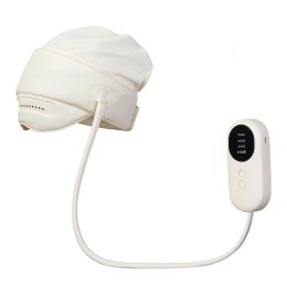 Head Insomnia Help Device Temple Electric Heating Compress (Option: Milky White)