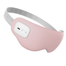 Smart Massage Eye Mask Easy To Carry Eye Protection Instrument Wireless Low Frequency (Option: Pink-USB)