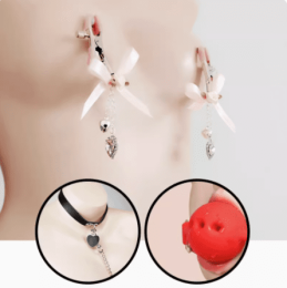 Nipple Clamps Punish The Nipple By Stimulating The Clitoris Bells (Option: D)